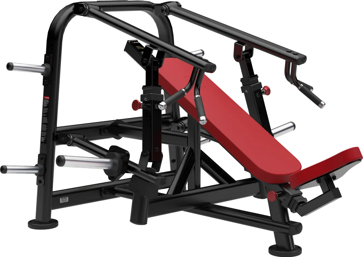 Incline chest press machine