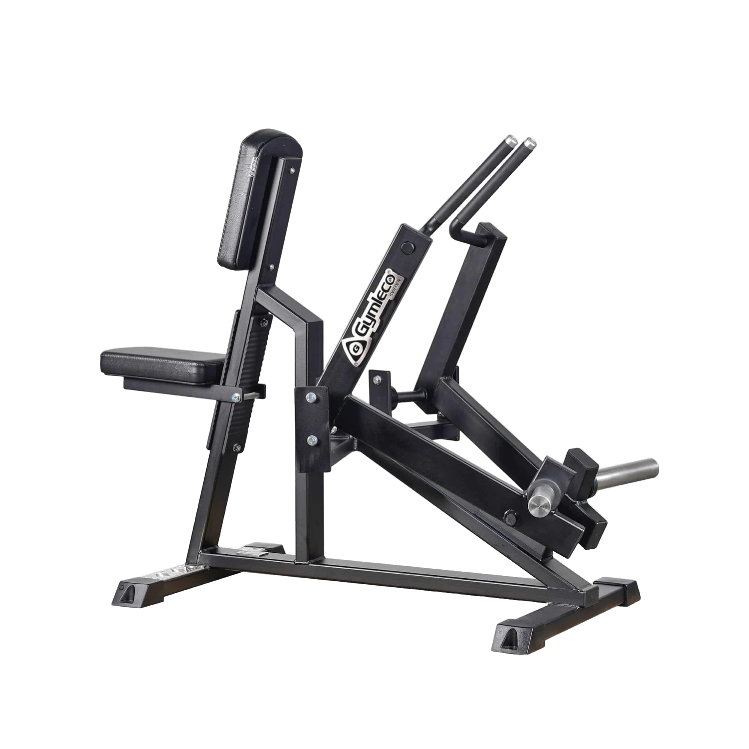 Seated row machine